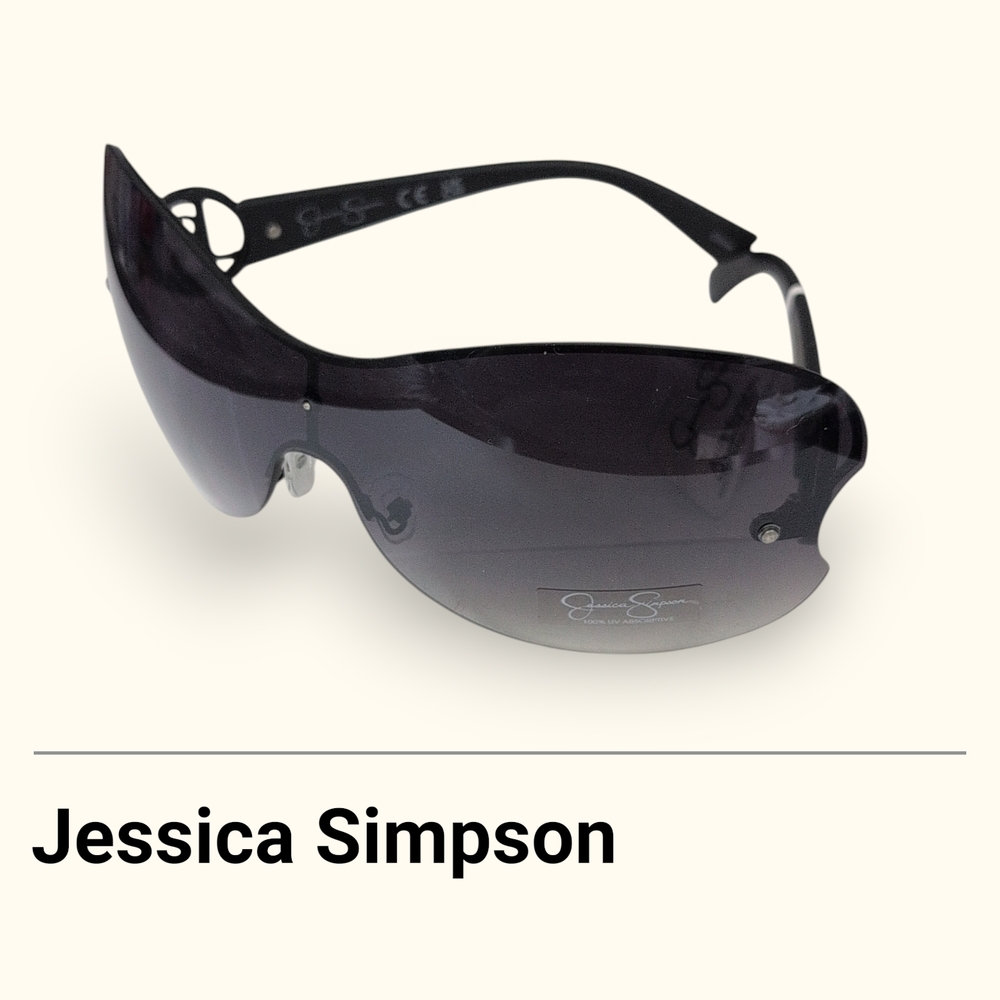 Jessica Simpson Sleek Black Sunglasses